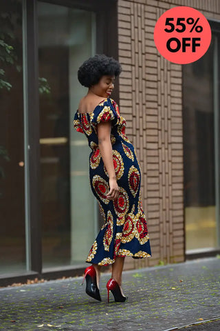 Nomfundo Midi Smocked Dress