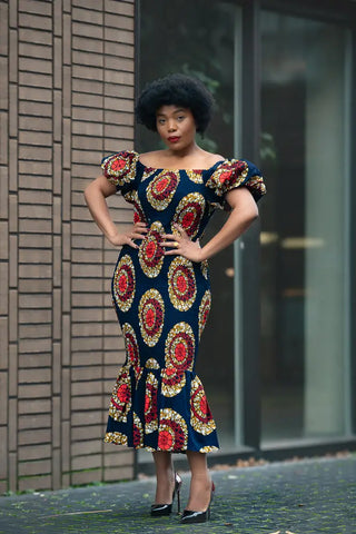 Nomfundo Midi Smocked Dress