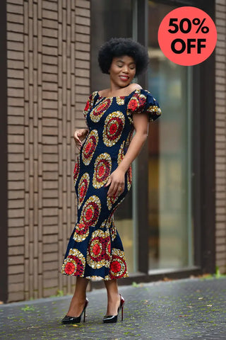 Nomfundo Midi Smocked Dress