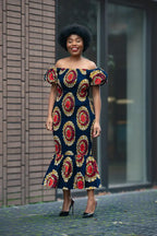 Nomfundo Midi Smocked Dress