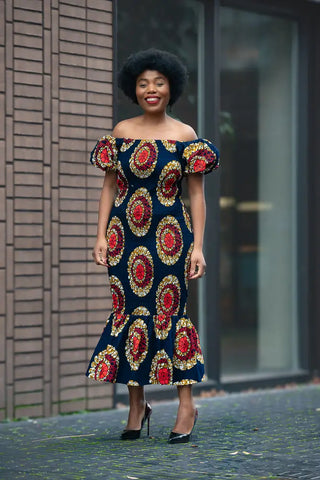 Nomfundo Midi Smocked Dress