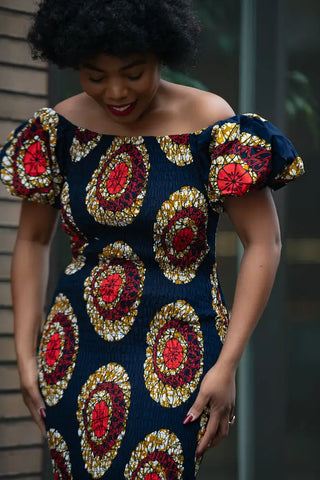 Nomfundo Midi Smocked Dress