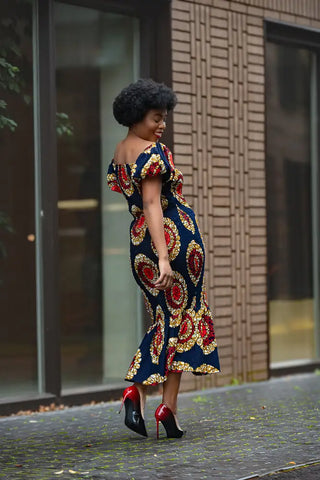 Nomfundo Midi Smocked Dress