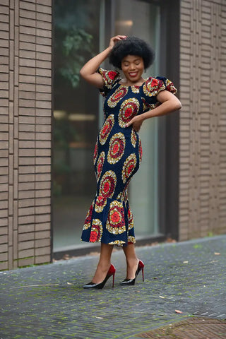 Nomfundo Midi Smocked Dress