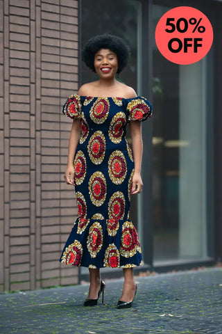 Nomfundo Midi Smocked Dress