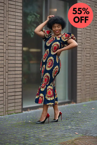 Nomfundo Midi Smocked Dress