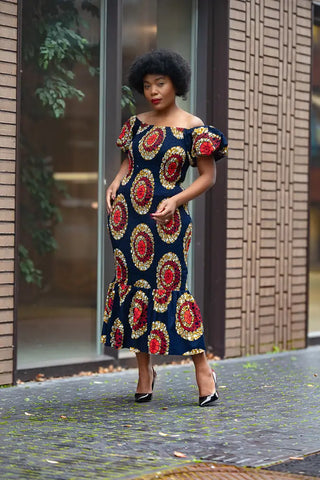 Nomfundo Midi Smocked Dress