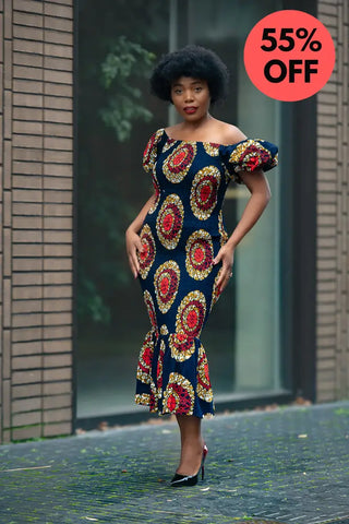 Nomfundo Midi Smocked Dress