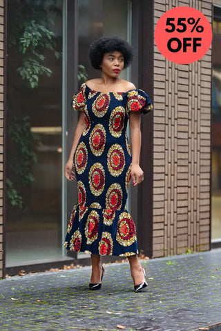 Nomfundo Midi Smocked Dress