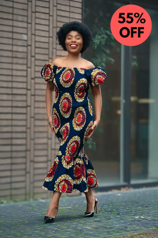 Nomfundo Midi Smocked Dress