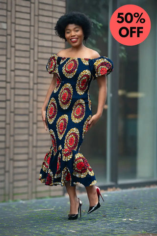 Nomfundo Midi Smocked Dress