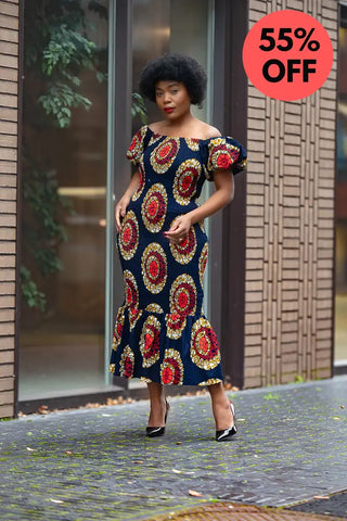 Nomfundo Midi Smocked Dress