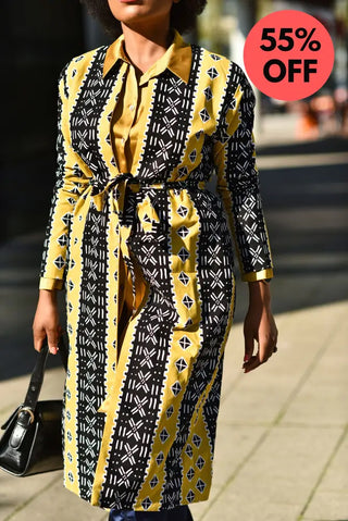 Oba Tribal Yellow Jacket Dresses