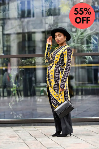 Oba Tribal Yellow Jacket Dresses