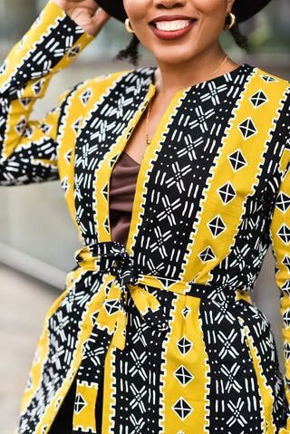 Oba Tribal Yellow Jacket Dresses