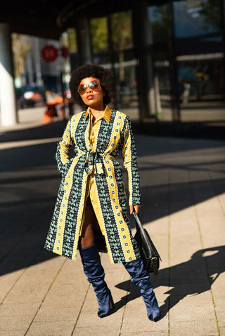 Oba Tribal Yellow Jacket Dresses