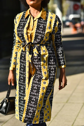 Oba Tribal Yellow Jacket Dresses