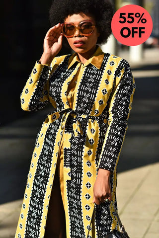 Oba Tribal Yellow Jacket Dresses