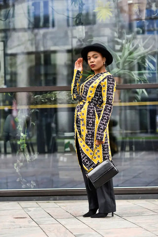 Oba Tribal Yellow Jacket Dresses