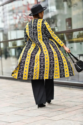 Oba Tribal Yellow Jacket Dresses