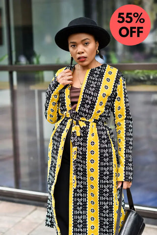 Oba Tribal Yellow Jacket Dresses