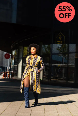 Oba Tribal Yellow Jacket Dresses