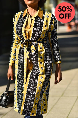 Oba Tribal Yellow Jacket Dresses