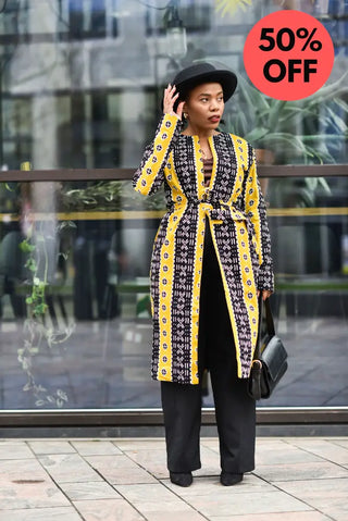 Oba Tribal Yellow Jacket Dresses