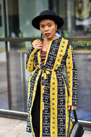 Oba Tribal Yellow Jacket Dresses