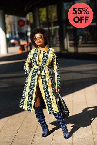 Oba Tribal Yellow Jacket Dresses