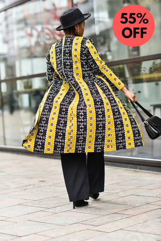 Oba Tribal Yellow Jacket Dresses