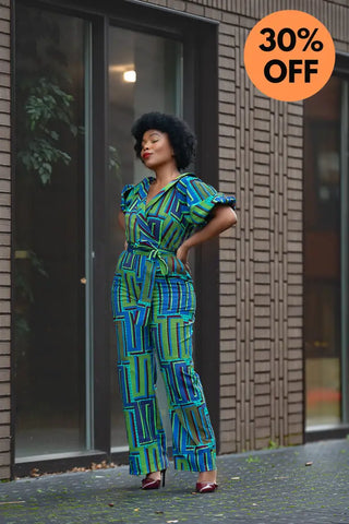 Odette Blue Jumpsuit Apparel & Accessories