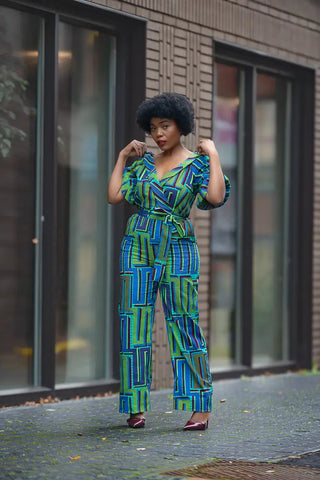 Odette Blue Jumpsuit Apparel & Accessories