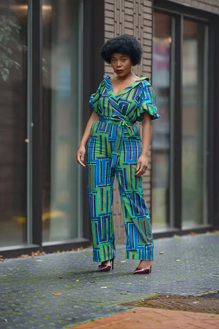 Odette Blue Jumpsuit Apparel & Accessories