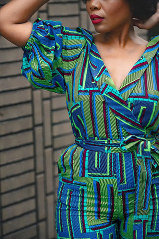 Odette Blue Jumpsuit Apparel & Accessories