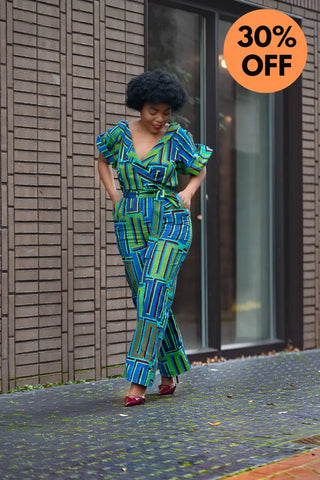 Odette Blue Jumpsuit Apparel & Accessories