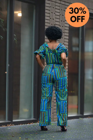 Odette Blue Jumpsuit Apparel & Accessories