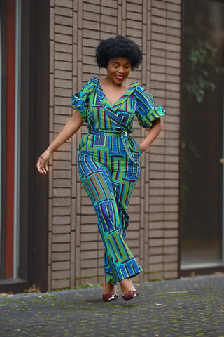 Odette Blue Jumpsuit Apparel & Accessories