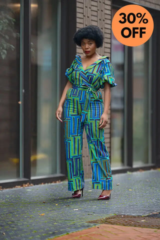 Odette Blue Jumpsuit Apparel & Accessories