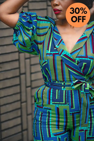 Odette Blue Jumpsuit Apparel & Accessories