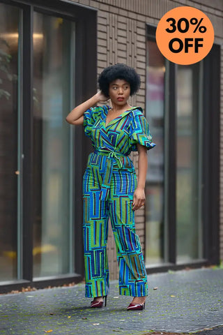 Odette Blue Jumpsuit Apparel & Accessories