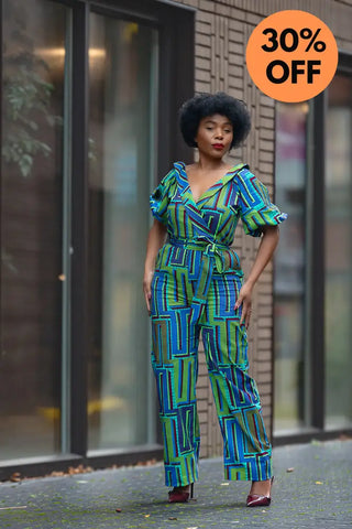 Odette Blue Jumpsuit Apparel & Accessories