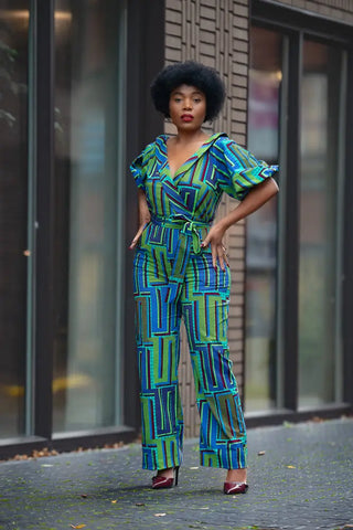 Odette Blue Jumpsuit Apparel & Accessories