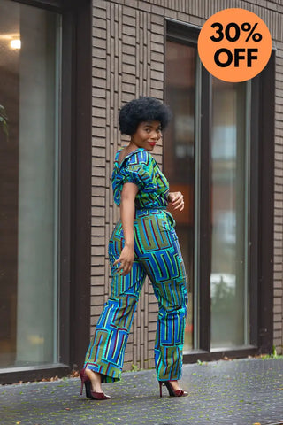 Odette Blue Jumpsuit Apparel & Accessories