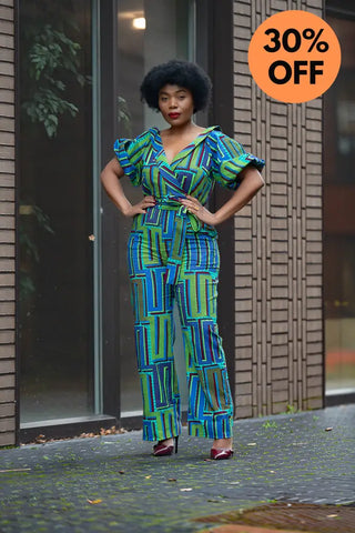 Odette Blue Jumpsuit Apparel & Accessories