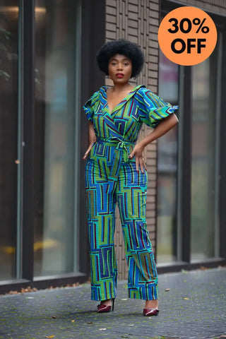 Odette Blue Jumpsuit Apparel & Accessories