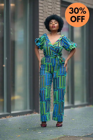 Odette Blue Jumpsuit Apparel & Accessories