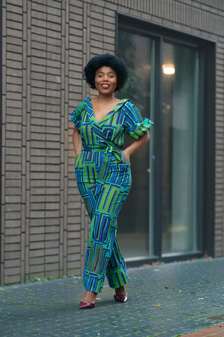 Odette Blue Jumpsuit Apparel & Accessories