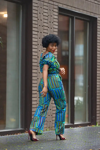 Odette Blue Jumpsuit Apparel & Accessories