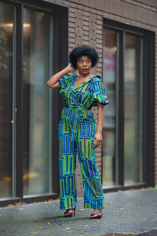 Odette Blue Jumpsuit Apparel & Accessories